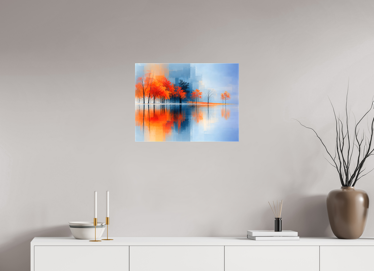 60 x 45 cm, Leinwand glänzend Uferglut