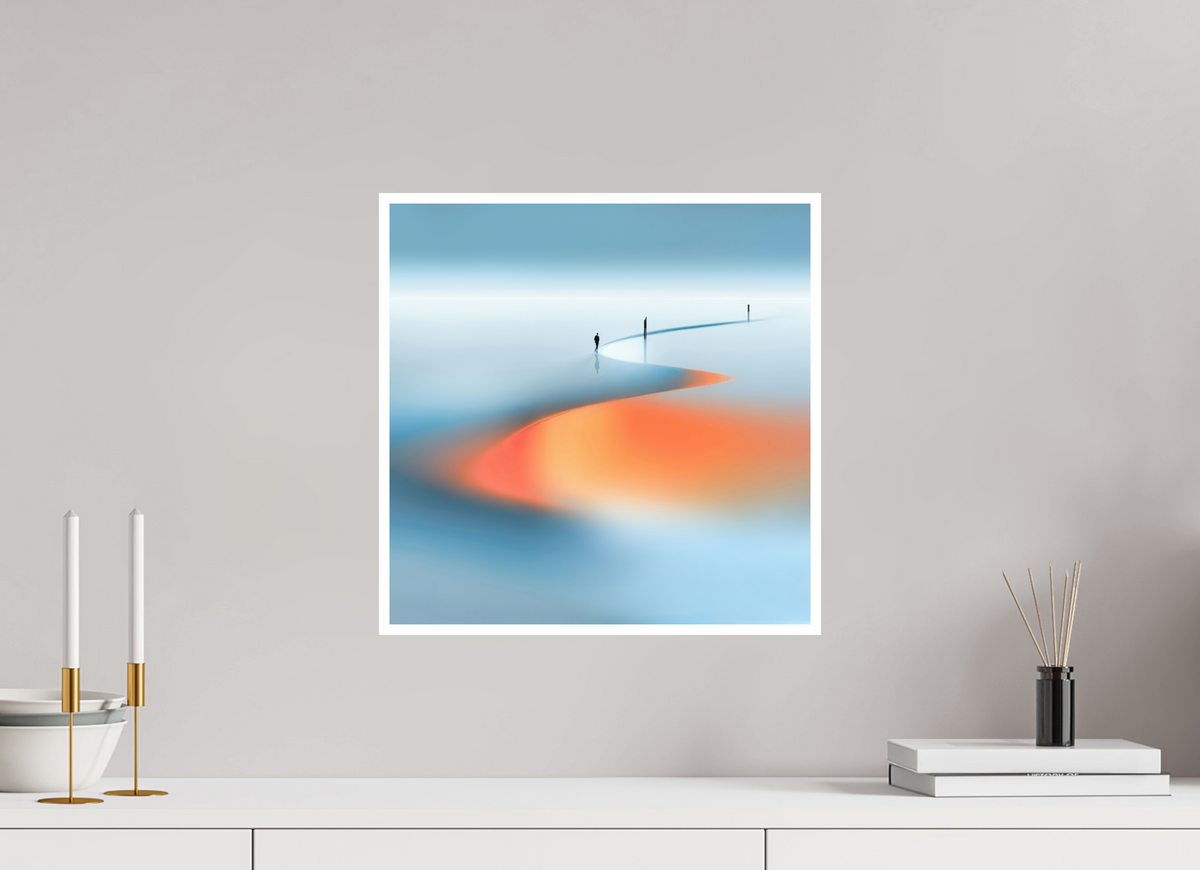 40 x 40 cm, Fine Art Print Hahnemühle Baryta Weg der Gezeiten - square