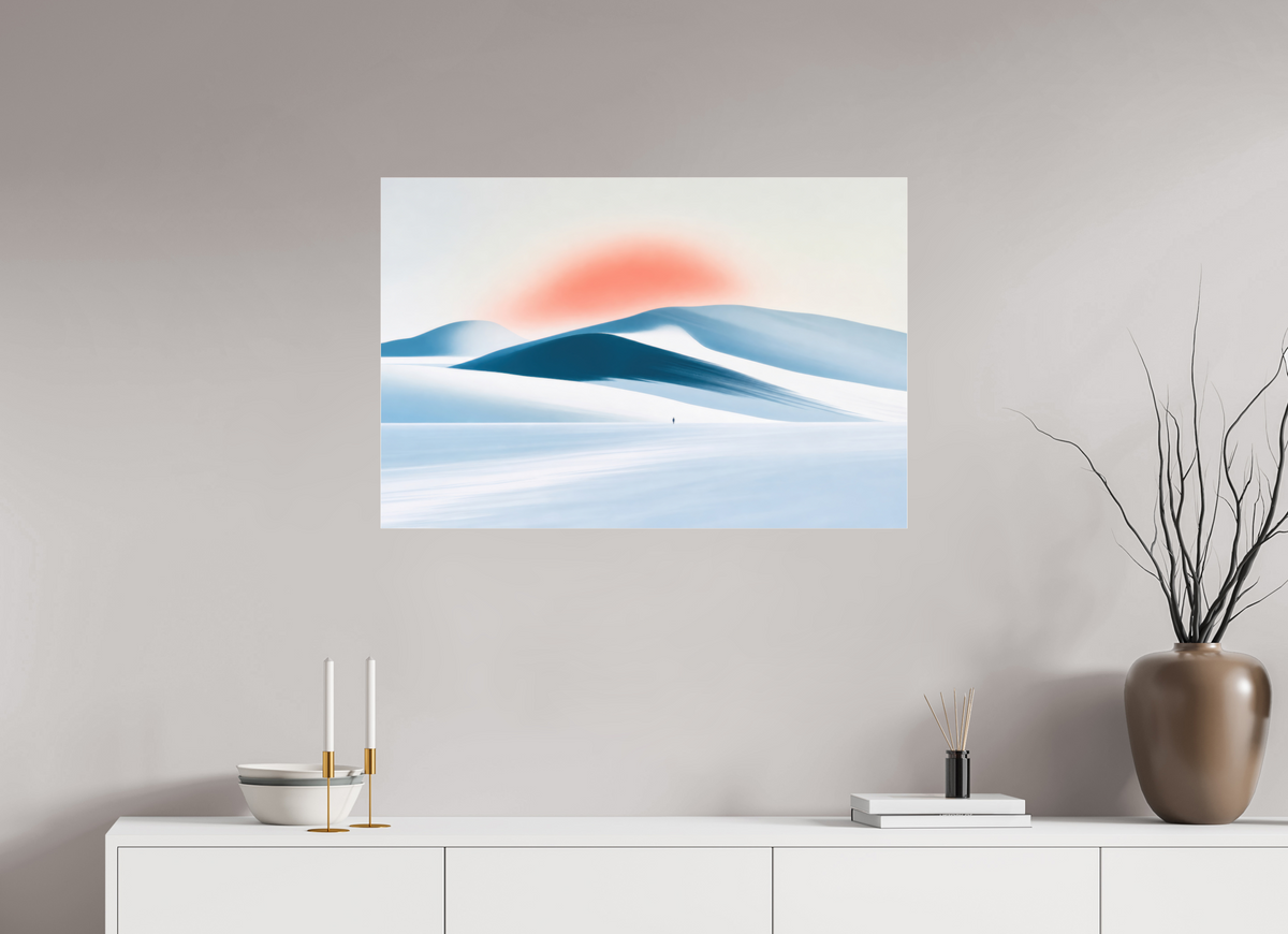 90 x 60 cm, Acrylglas glänzend standard Spur in der Stille