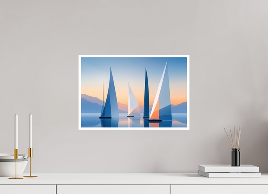 45 x 30 cm, Fine Art Print Hahnemühle Baryta Segel der Stille