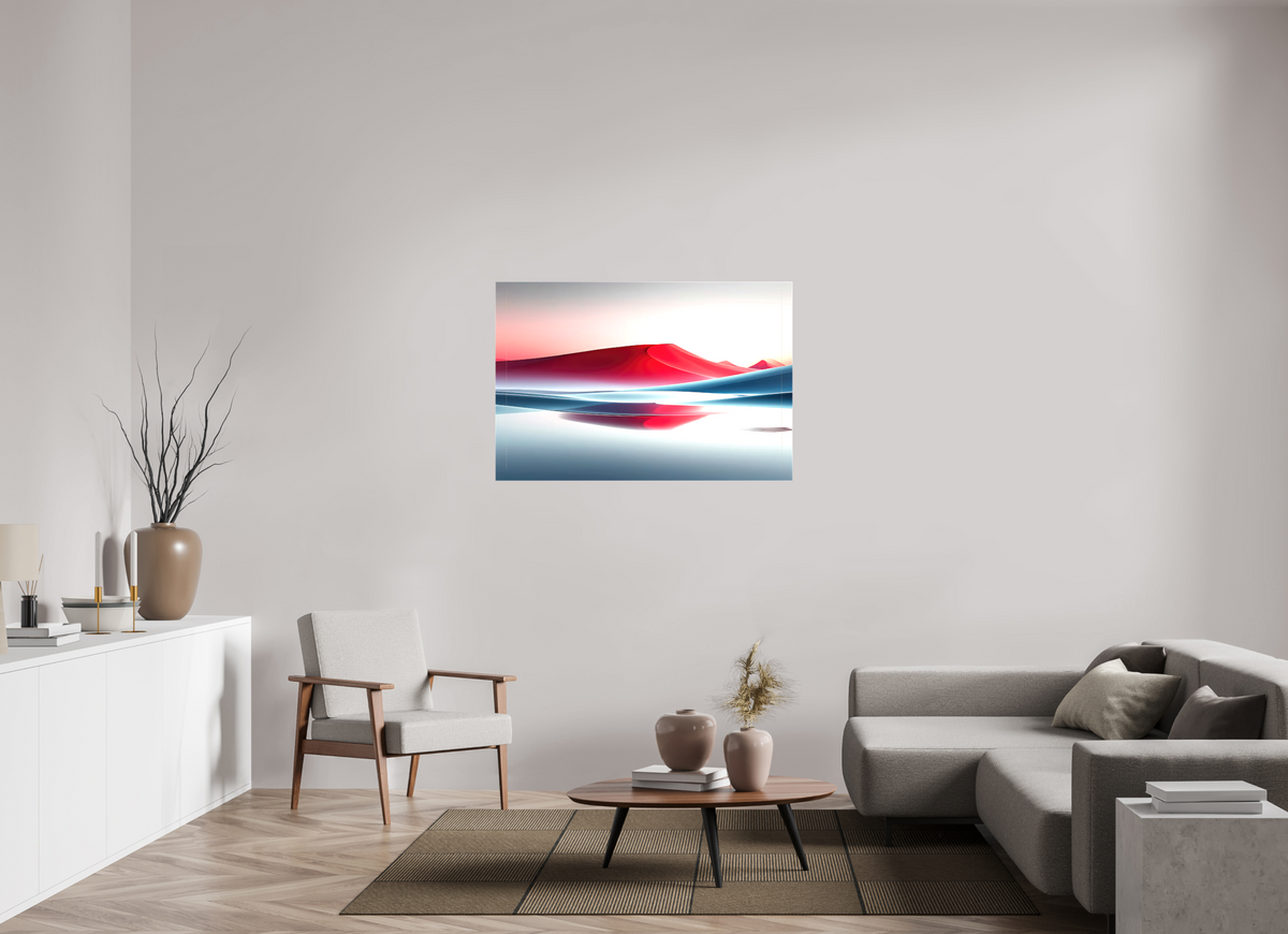 120 x 80 cm, Leinwand glänzend Im Fluss der Formen