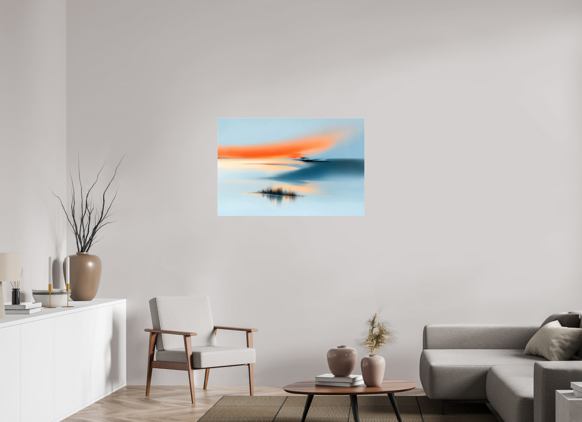 105 x 70 cm, Acrylglas glänzend standard Am Rand des Lichts