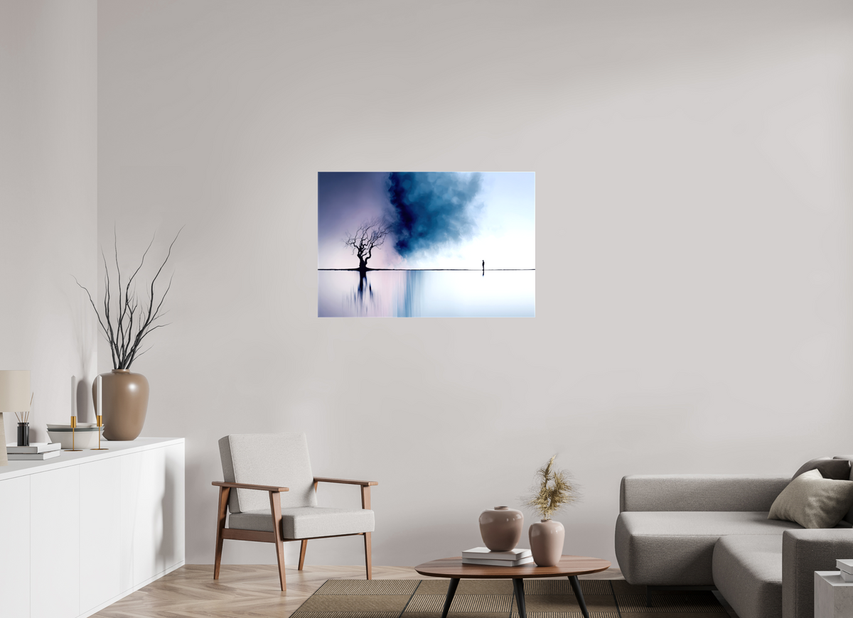 105 x 70 cm, Leinwand glänzend Uferträume-Im Schweigen der Gezeiten