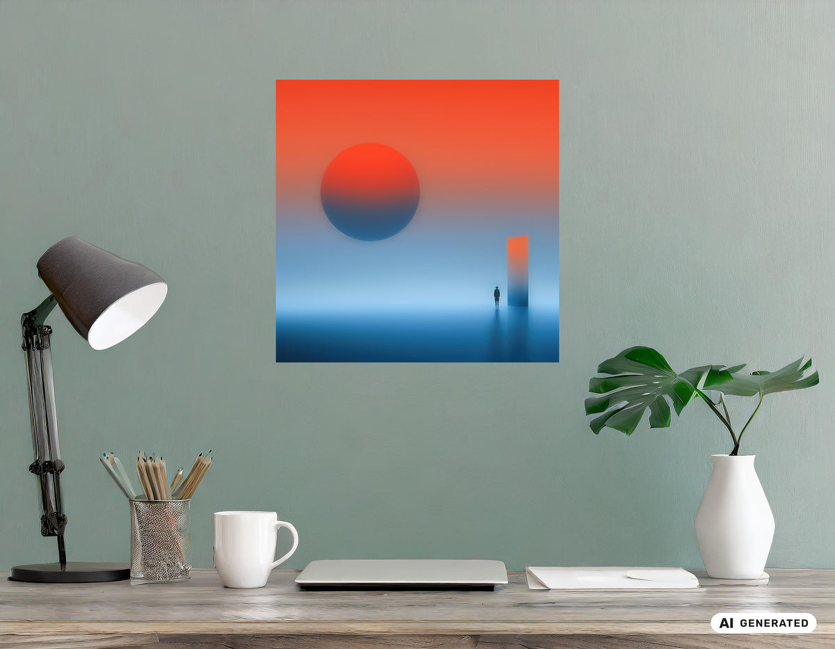 Passaggio al tramonto — Arte da parete, stampa d'arte, tela, stampa su acrilico
