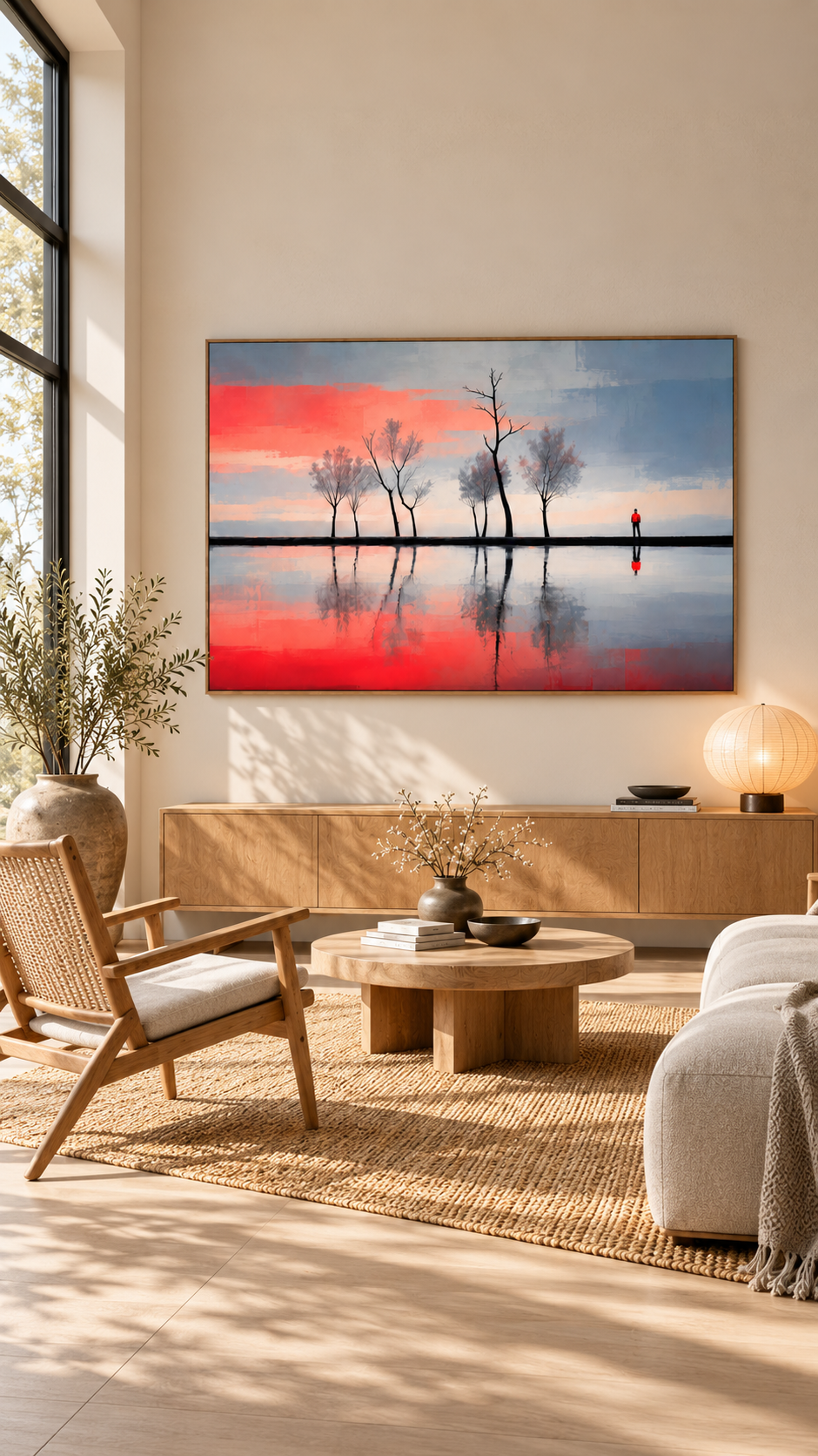 Stilles Ufer - Zwischen Licht und Spiegelung--Wandkunst, Fine Art Print, Leinwand, Acryldruck