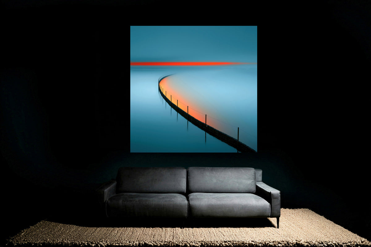 Getijdenvuur—Wanddecoratie, Fine Art Print, canvas, acryldruk