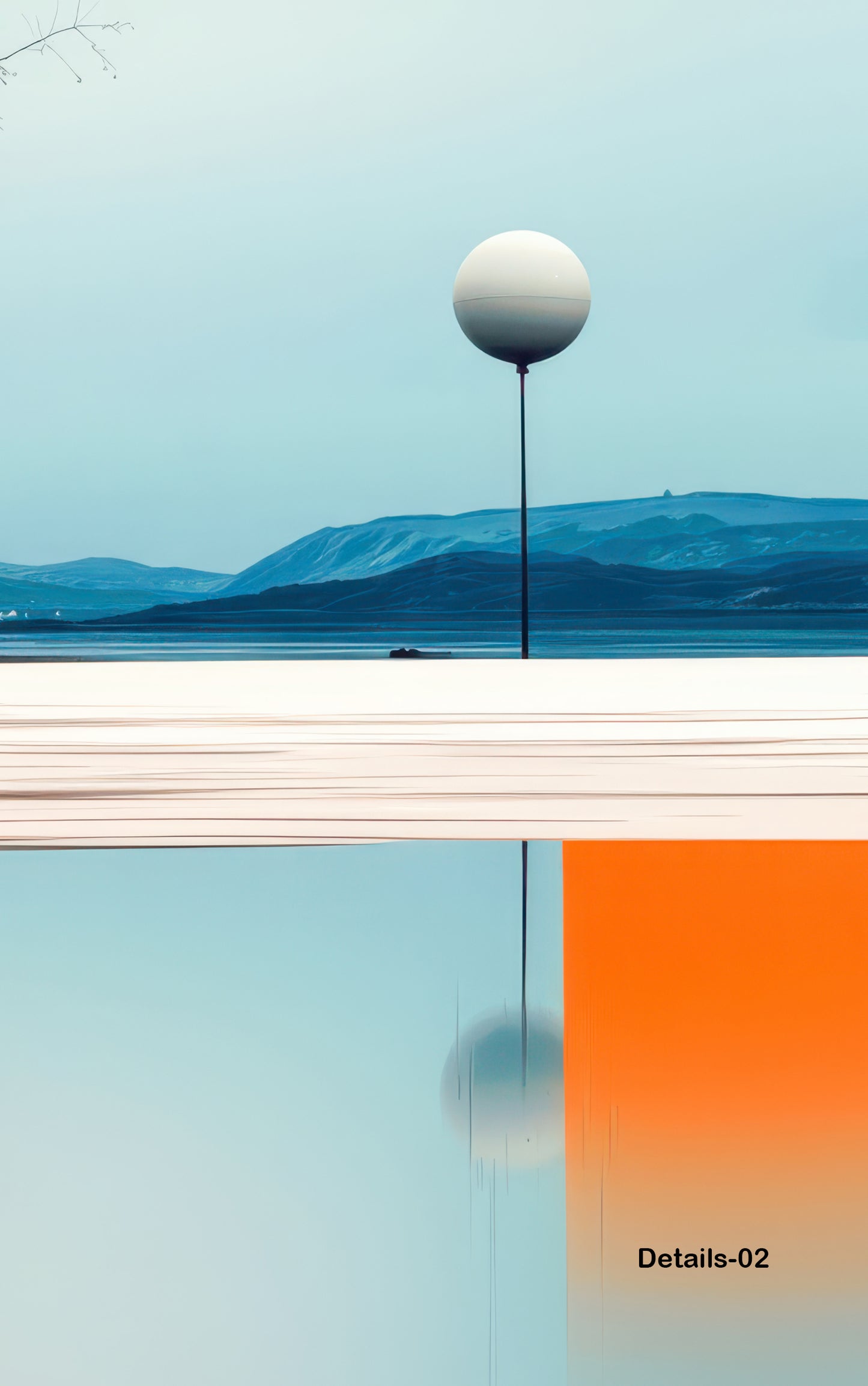 Horizon des contrastes—Décoration murale, Impression Fine Art, Toile, Impression acrylique, Alu-Dibond