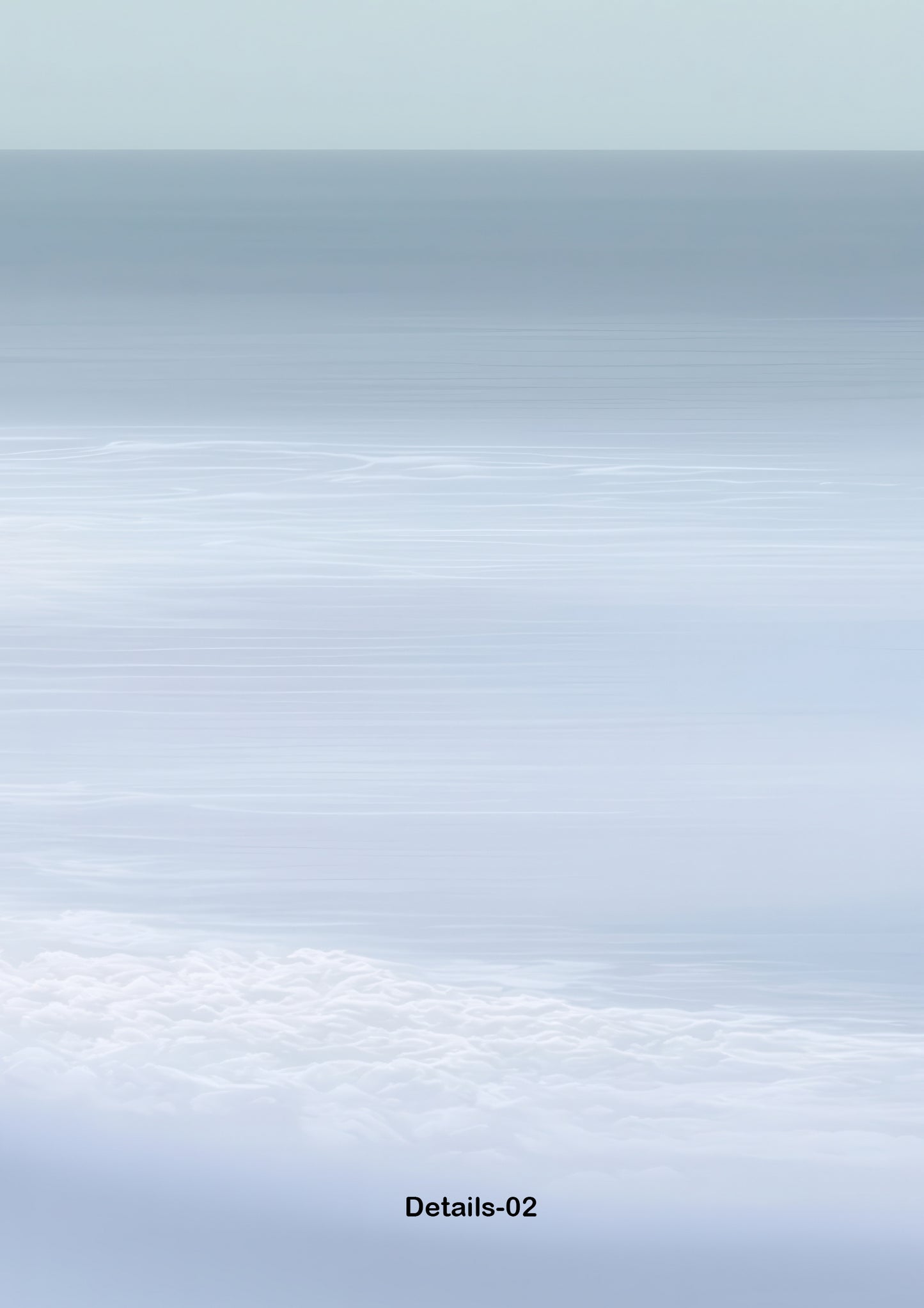 Horizon balayé par le vent – Lumière de plage en bleu—Art mural, impression d'art, toile, impression acrylique, aluminium Dibond