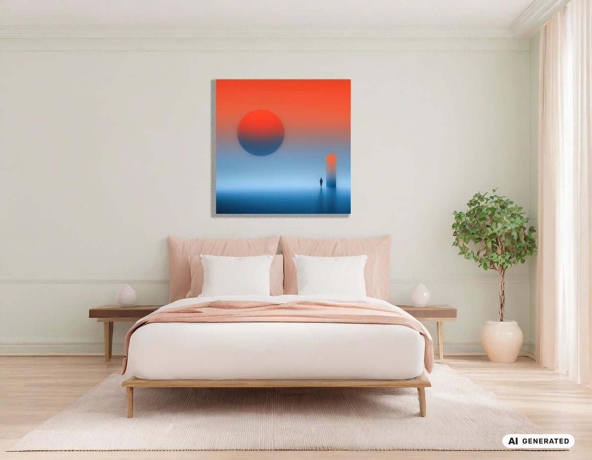 Passaggio al tramonto — Arte da parete, stampa d'arte, tela, stampa su acrilico