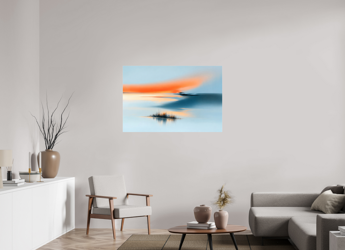 120 x 80 cm, Acrylglas glänzend standard Am Rand des Lichts