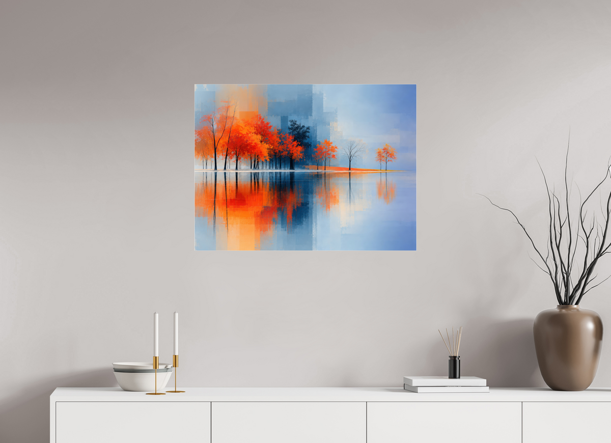 80 x 60 cm, Acrylglas glänzend standard Uferglut