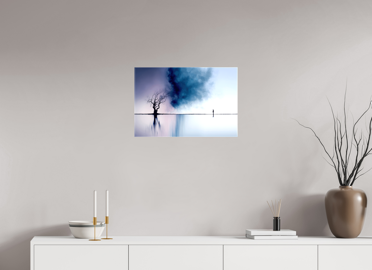 60 x 40 cm, Leinwand glänzend Uferträume-Im Schweigen der Gezeiten