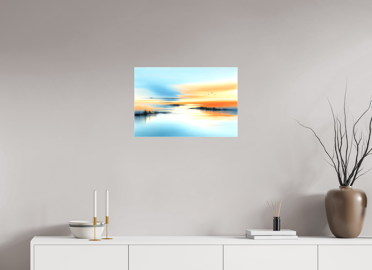 60 x 40 cm, Leinwand glänzend Wenn das Licht verweilt