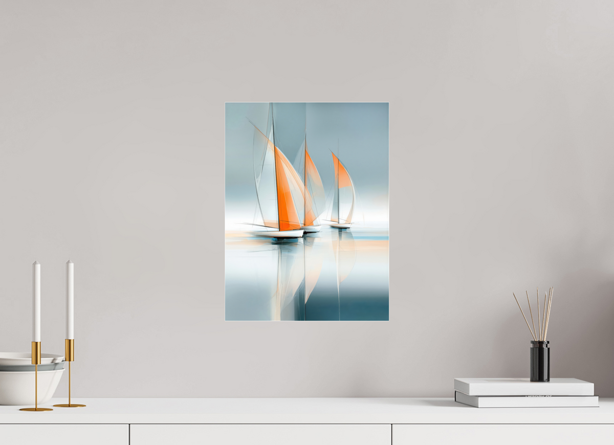 30 x 40 cm, Acrylglas glänzend standard Linien im Wind