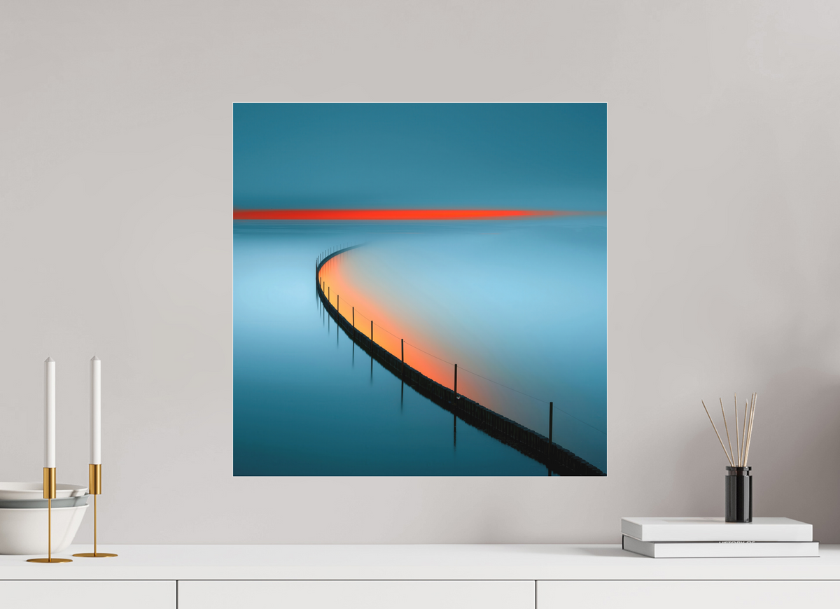 50 x 50 cm, Fine Art Pigmentdruck hinter Acrylglas Gezeitenfeuer