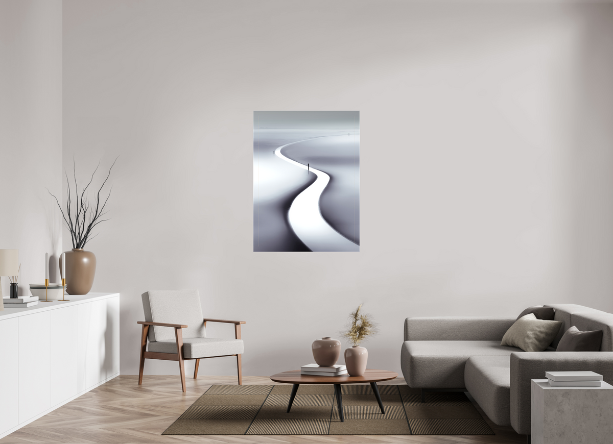 90 x 120 cm, Leinwand glänzend Wattenmeer-103