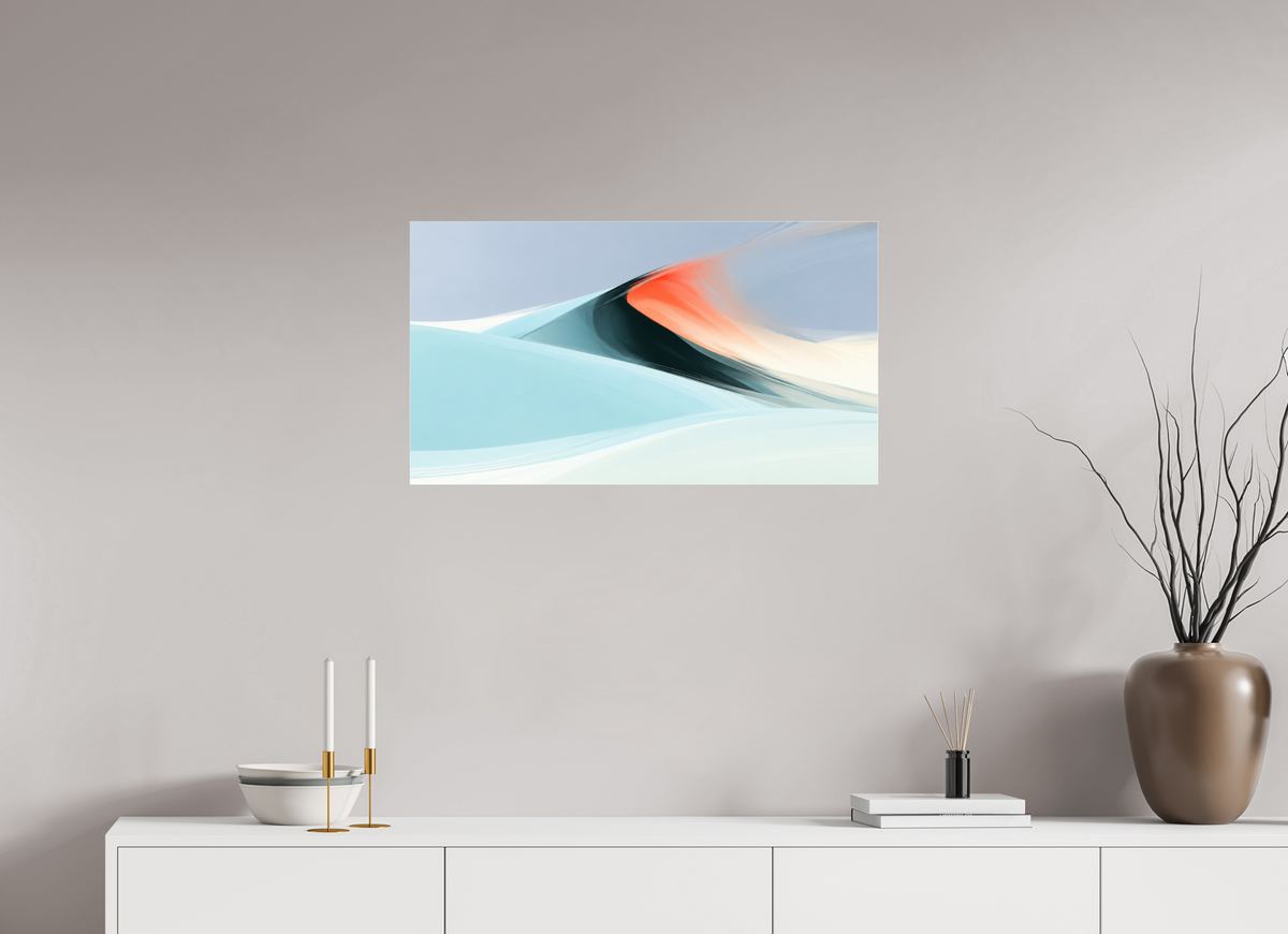 80 x 45 cm, Acrylglas glänzend standard Licht über der Düne