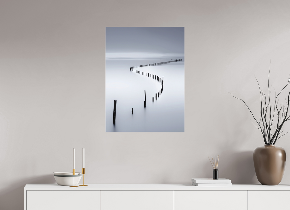 60 x 80 cm, Fine Art Pigmentdruck hinter Acrylglas Lichtweg im Watt