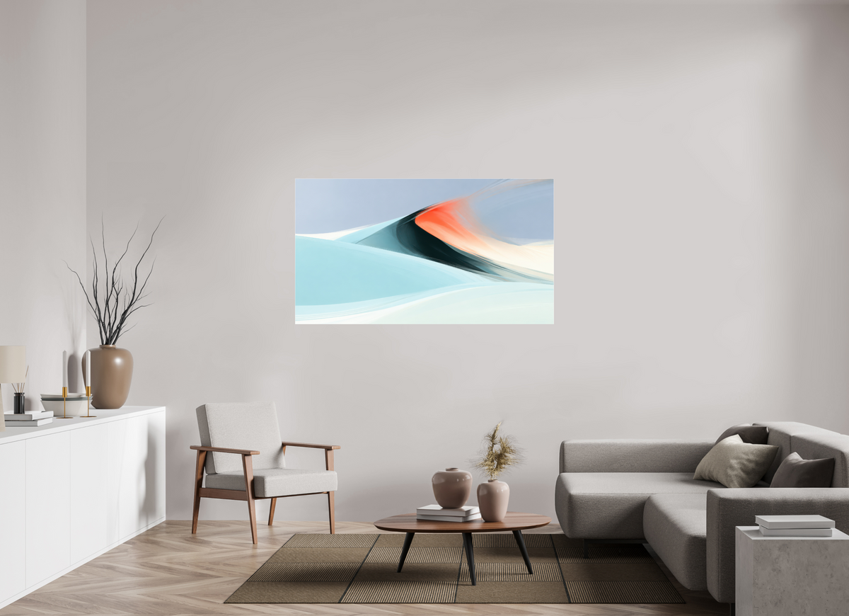 160 x 90 cm, Acrylglas glänzend standard Licht über der Düne