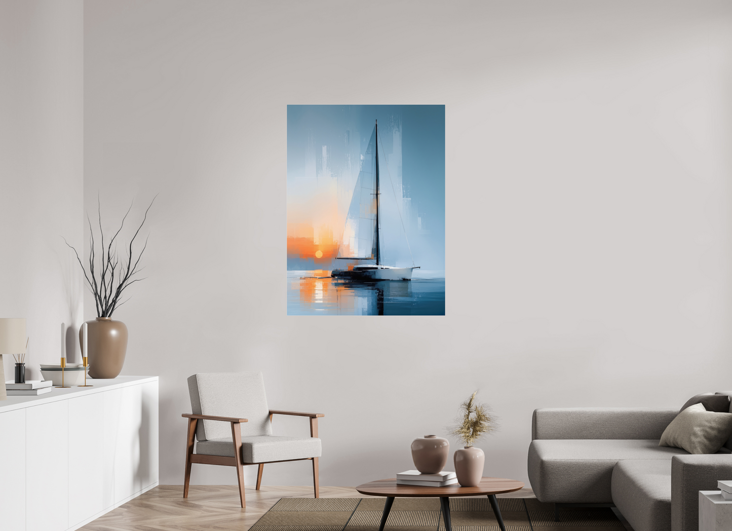 90 x 120 cm, Acrylglas glänzend standard Stille Passage