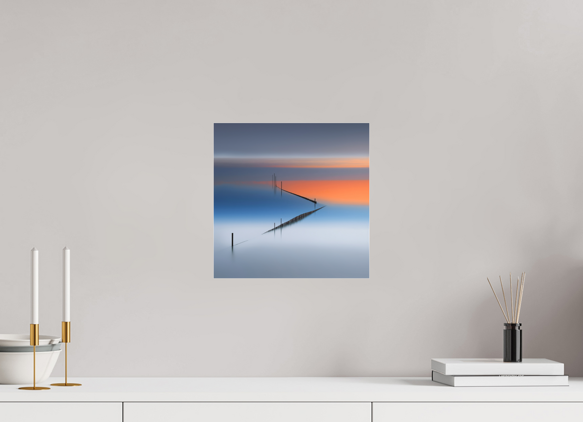 30 x 30 cm, Fine Art Pigmentdruck hinter Acrylglas Stille Linien