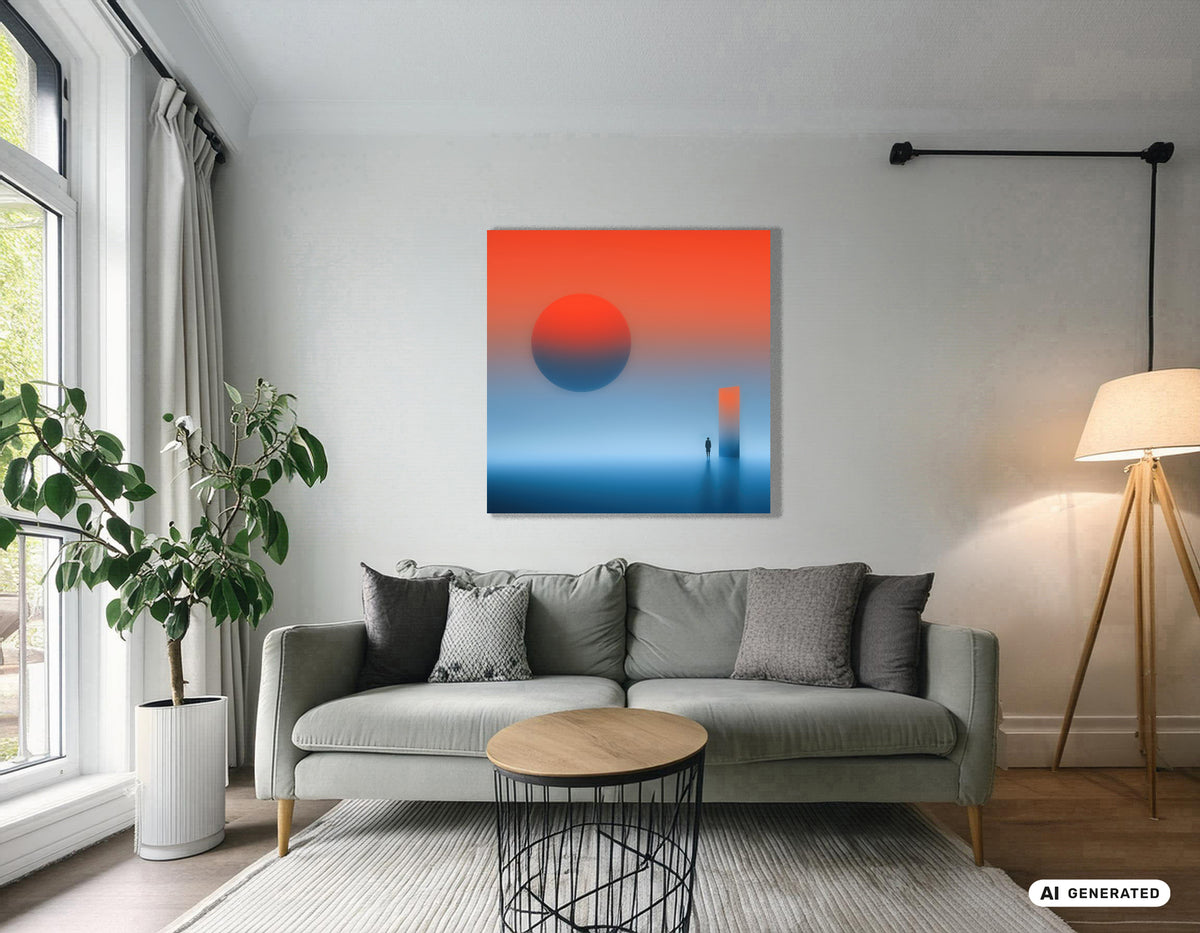 Passaggio al tramonto — Arte da parete, stampa d'arte, tela, stampa su acrilico