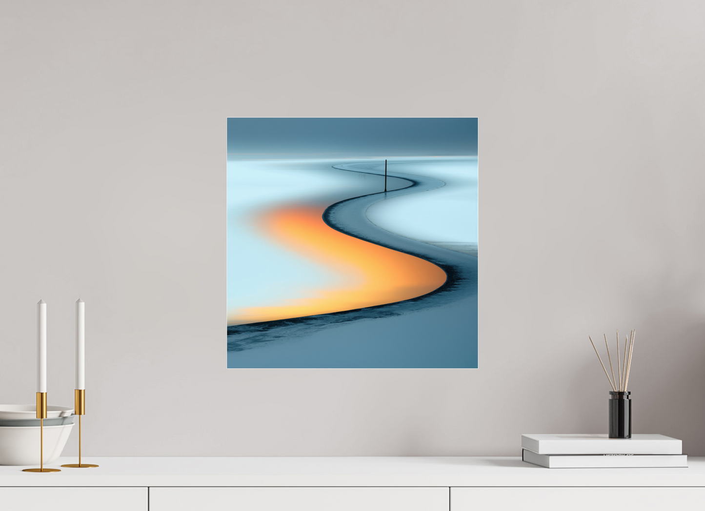 40 x 40 cm, Acrylglas glänzend standard Goldener Priel