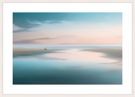 Main image Menschen im Wattenmeer-01—Wandkunst, Fine Art Print, Leinwand, Acryldruck, Alu-Dibond