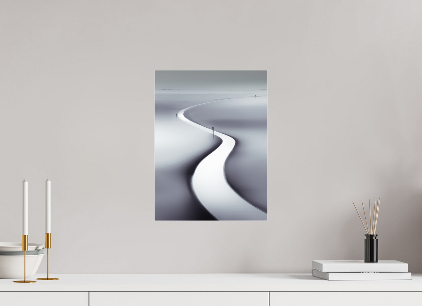 30 x 40 cm, Acrylglas glänzend standard Wattenmeer-103