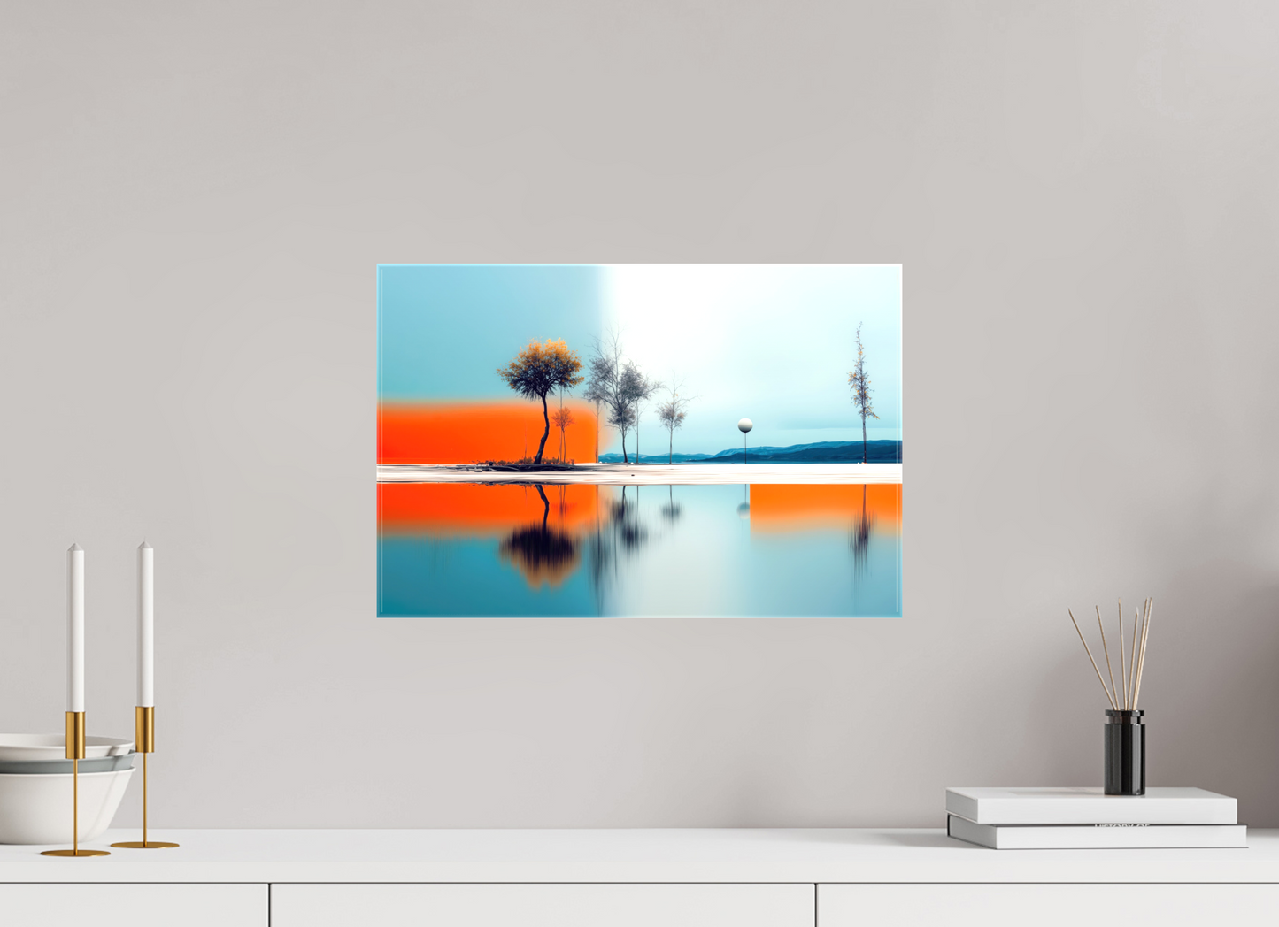 45 x 30 cm, Leinwand glänzend Horizont der Gegensätze