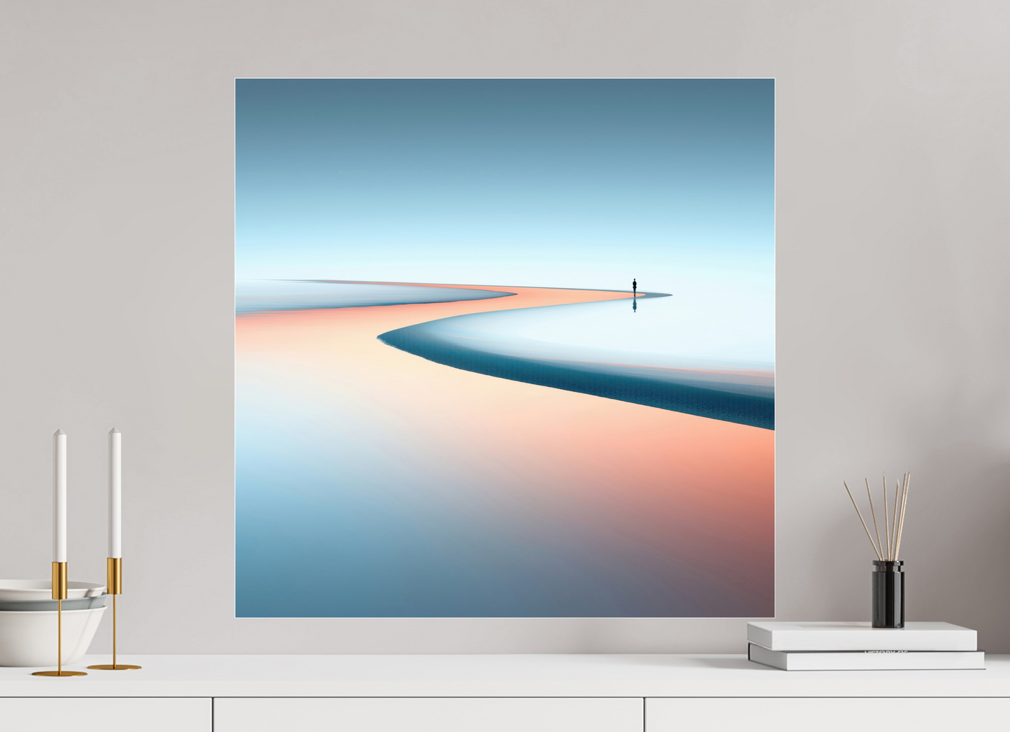 60 x 60 cm, Acrylglas glänzend standard Am Rand der Unendlichkeit