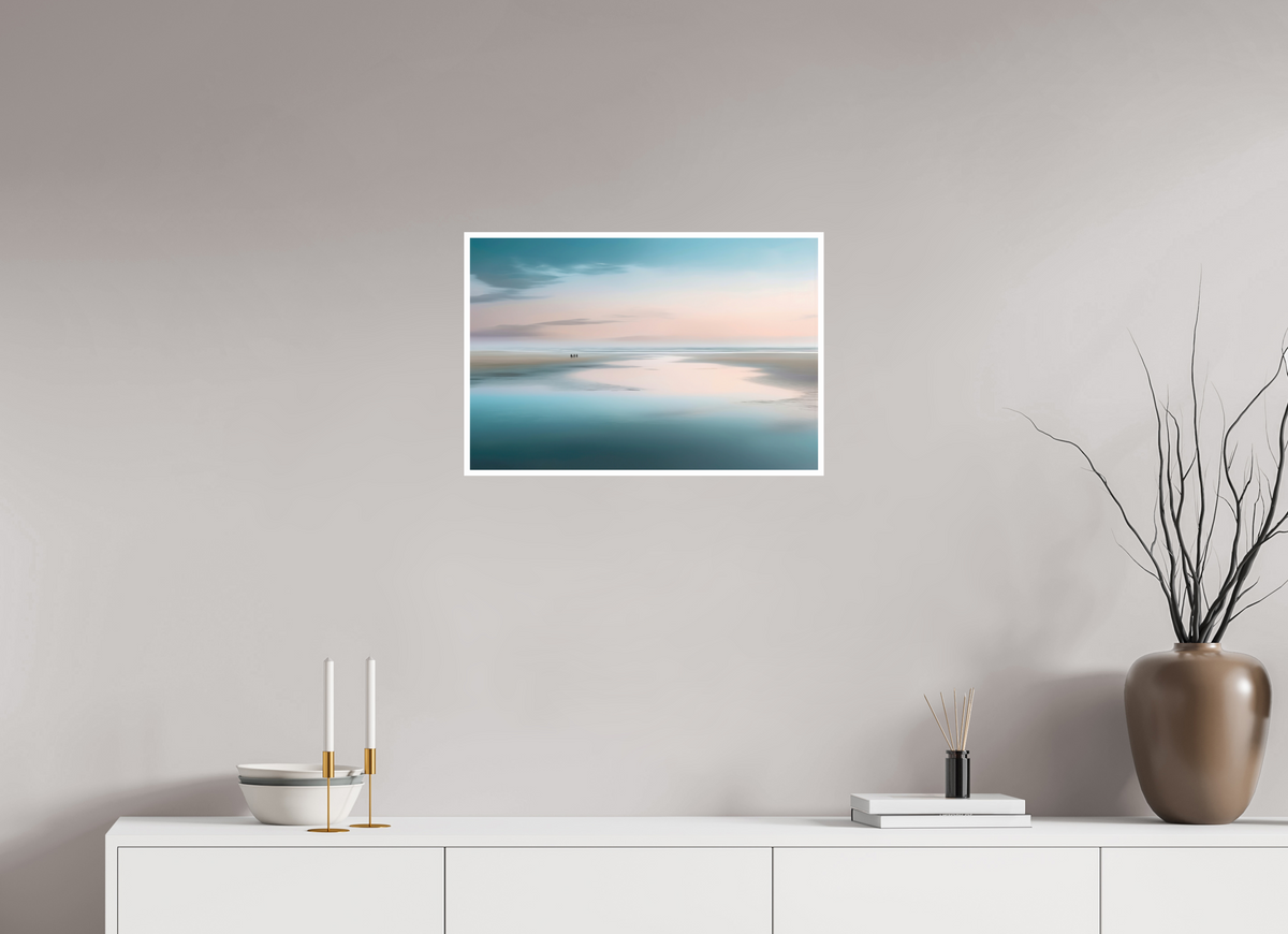60 x 40 cm, Fine Art Print Hahnemühle Baryta Menschen im Wattenmeer-01—Wandkunst, Fine Art Print, Leinwand, Acryldruck, Alu-Dibond