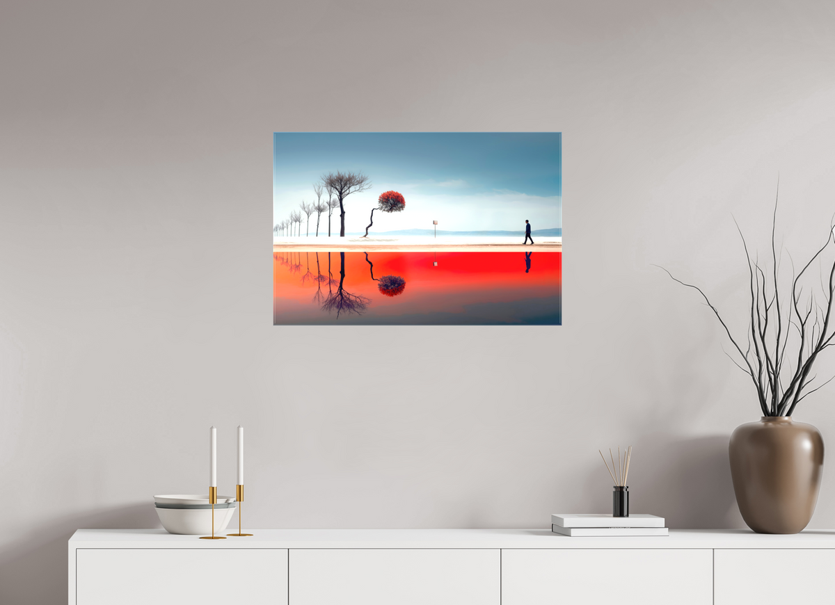75 x 50 cm, Leinwand glänzend Der Weg durch den Traumraum—Wandkunst, Fine Art Print, Leinwand, Acryldruck, Alu-Dibond