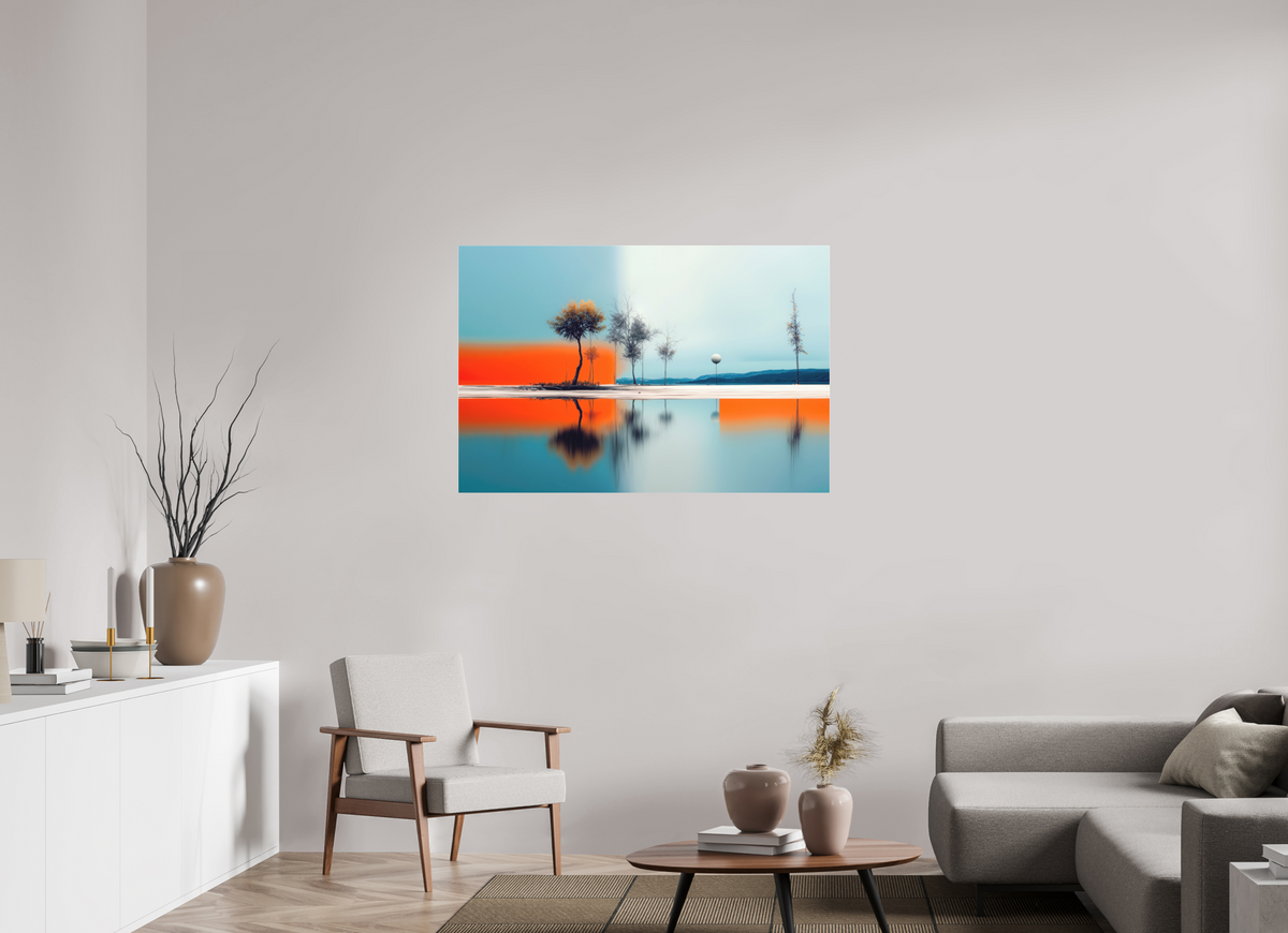 120 x 80 cm, Fine Art Pigmentdruck hinter Acrylglas Horizont der Gegensätze—Wandkunst, Fine Art Print, Leinwand, Acryldruck, Alu-Dibond
