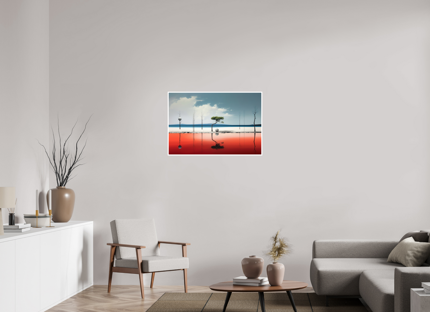 90 x 60 cm, Fine Art Print Hahnemühle Baryta Balance am Rand des Wassers
