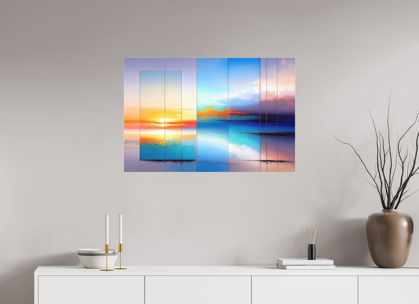 90 x 60 cm, Fine Art Pigmentdruck hinter Acrylglas Fenster zum Meer-01