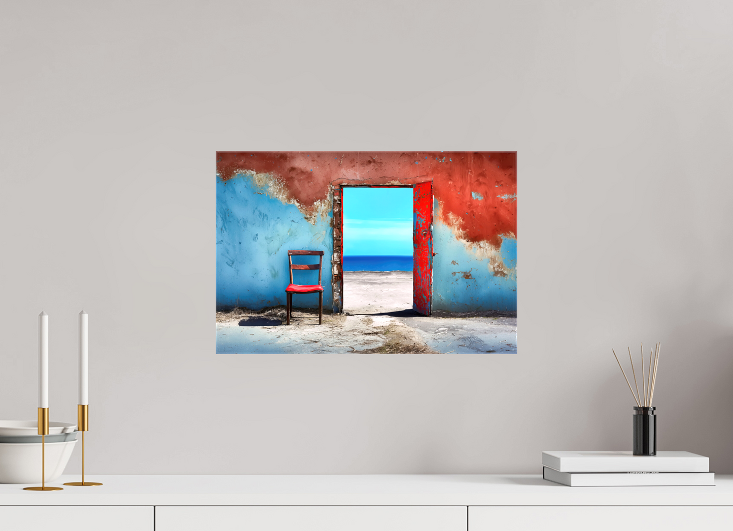 45 x 30 cm, Leinwand glänzend Meeresblick-03