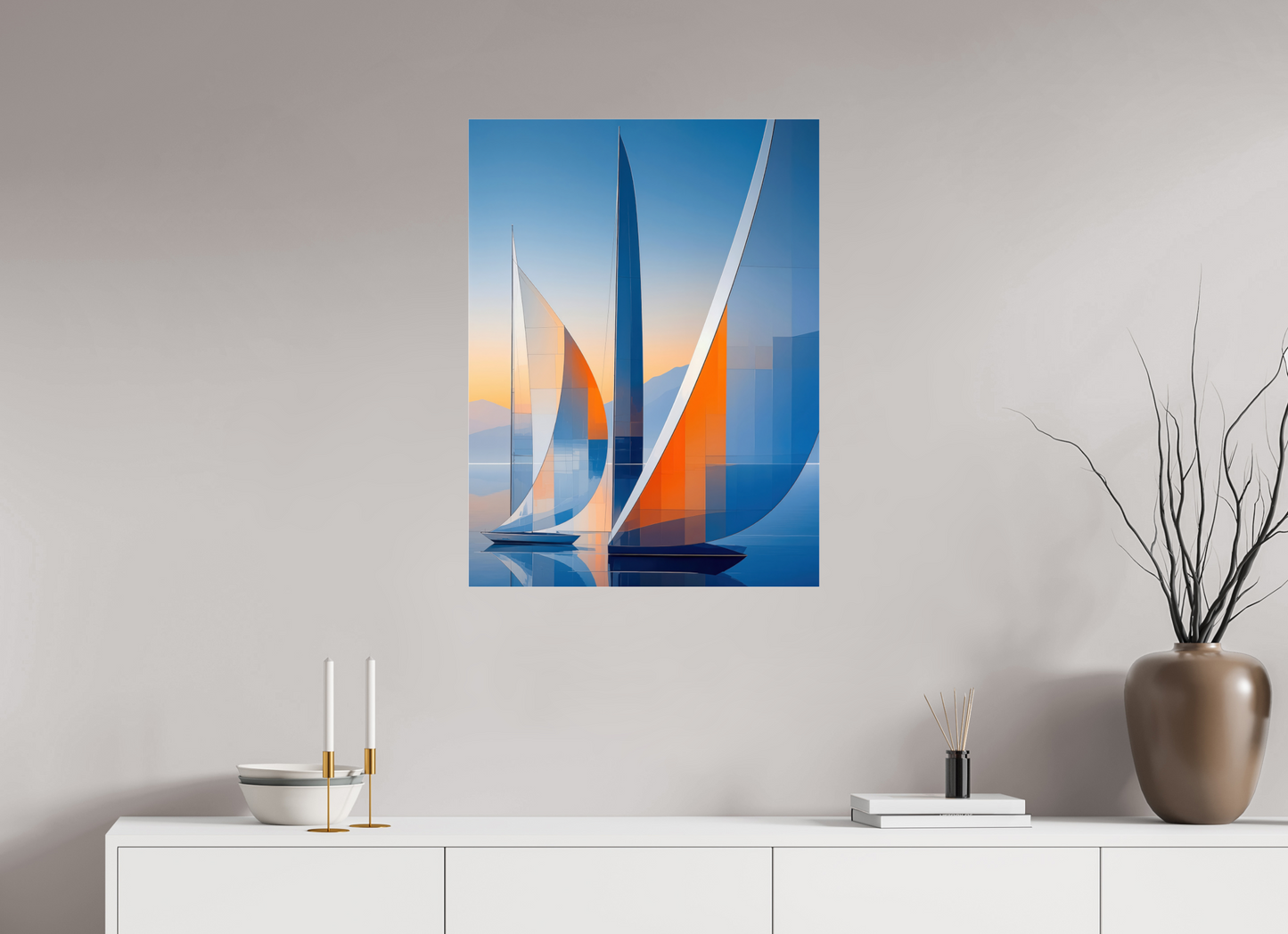 60 x 80 cm, Acrylglas glänzend standard Segelräume