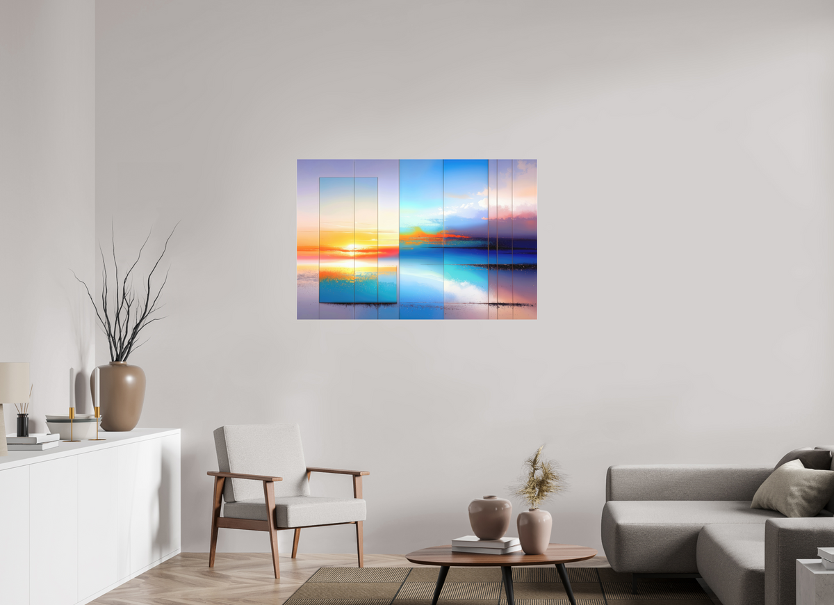 120 x 80 cm, Fine Art Pigmentdruck hinter Acrylglas Fenster zum Meer-01—Wandkunst, Fine Art Print, Leinwand, Acryldruck, Alu-Dibond