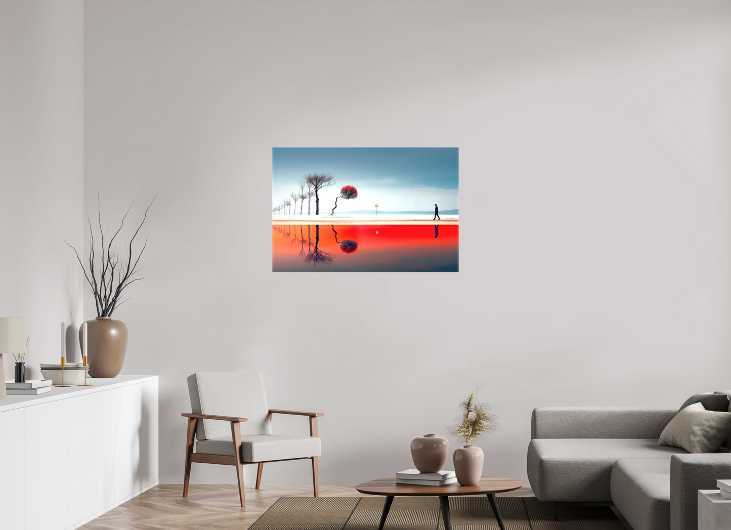 105 x 70 cm, Leinwand glänzend Der Weg durch den Traumraum