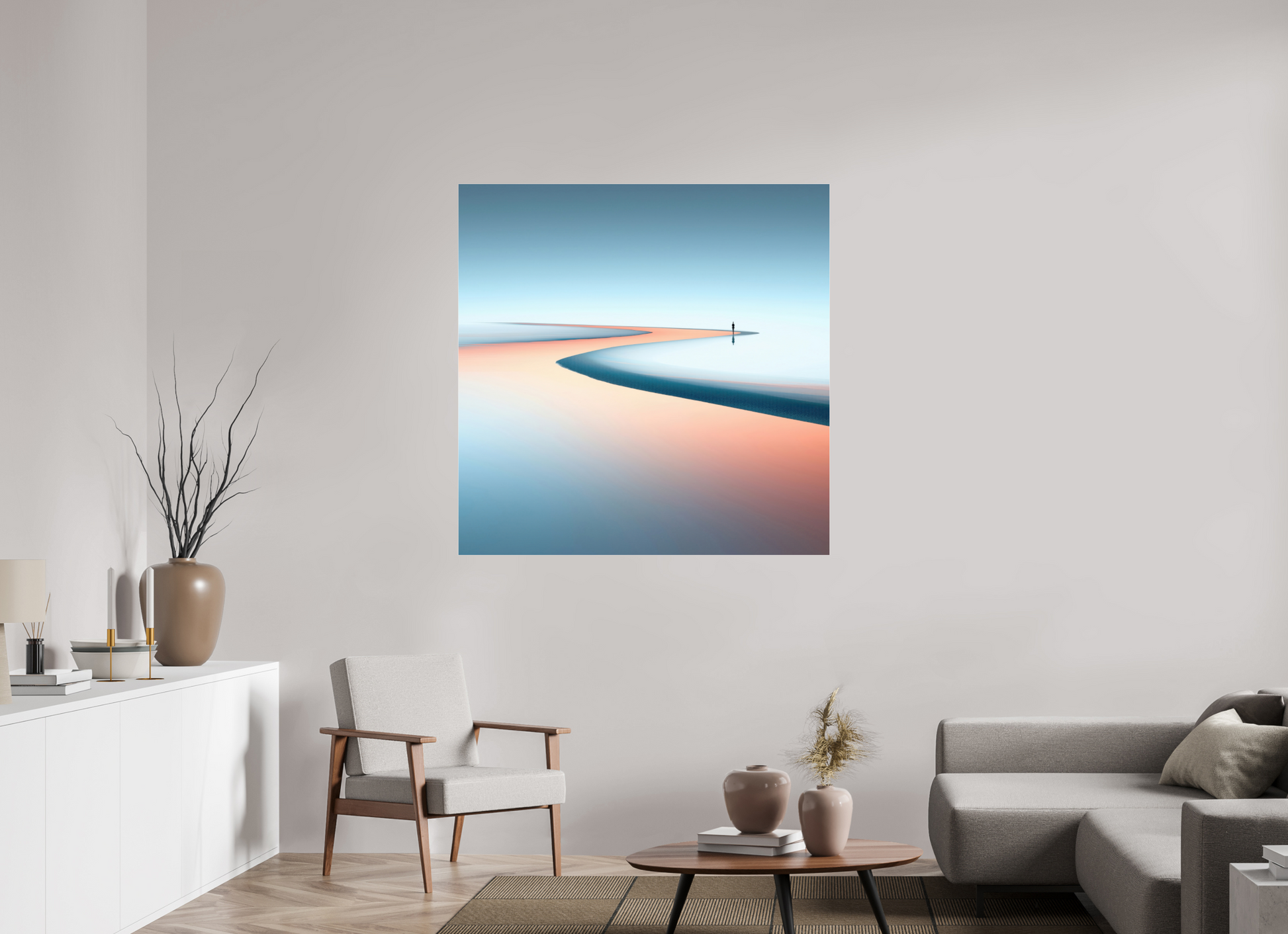 120 x 120 cm, Acrylglas glänzend standard Am Rand der Unendlichkeit