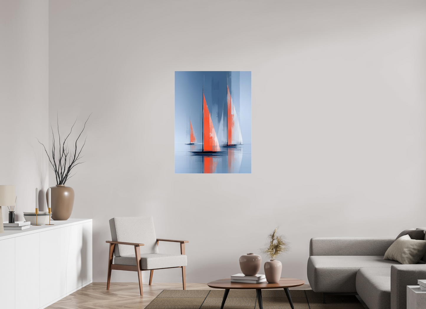 75 x 100 cm, Acrylglas glänzend standard Orange Zeichen