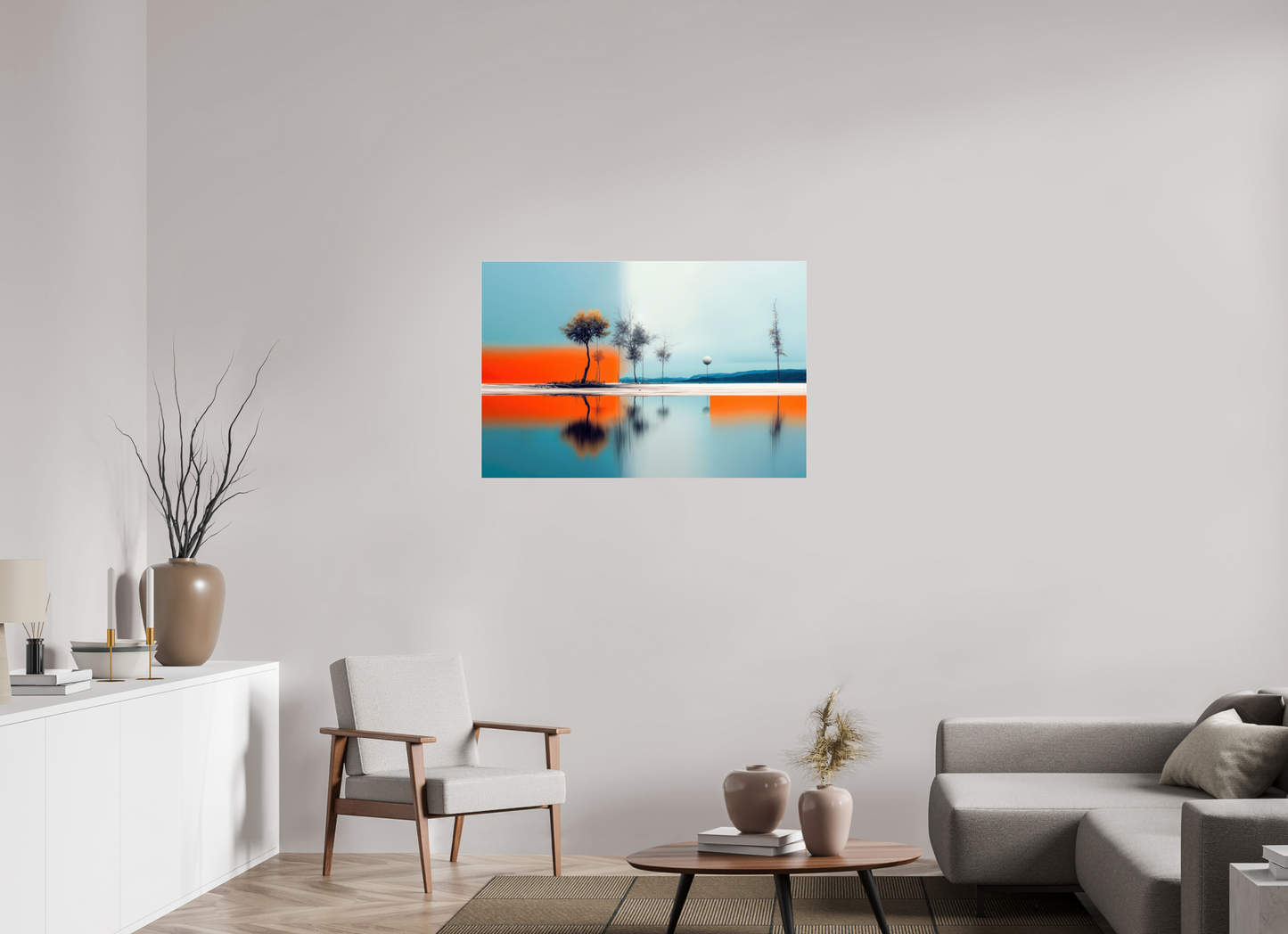 105 x 70 cm, Acrylglas glänzend standard Horizont der Gegensätze