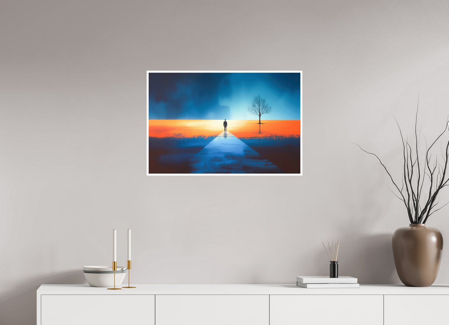 75 x 50 cm, Fine Art Print Hahnemühle Baryta Der Pfad ins Zwischenlicht