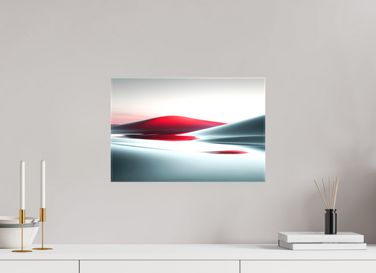 45 x 30 cm, Leinwand glänzend Die Stille der Dünen-06—Wandkunst, Fine Art Print, Leinwand, Acryldruck, Alu-Dibond