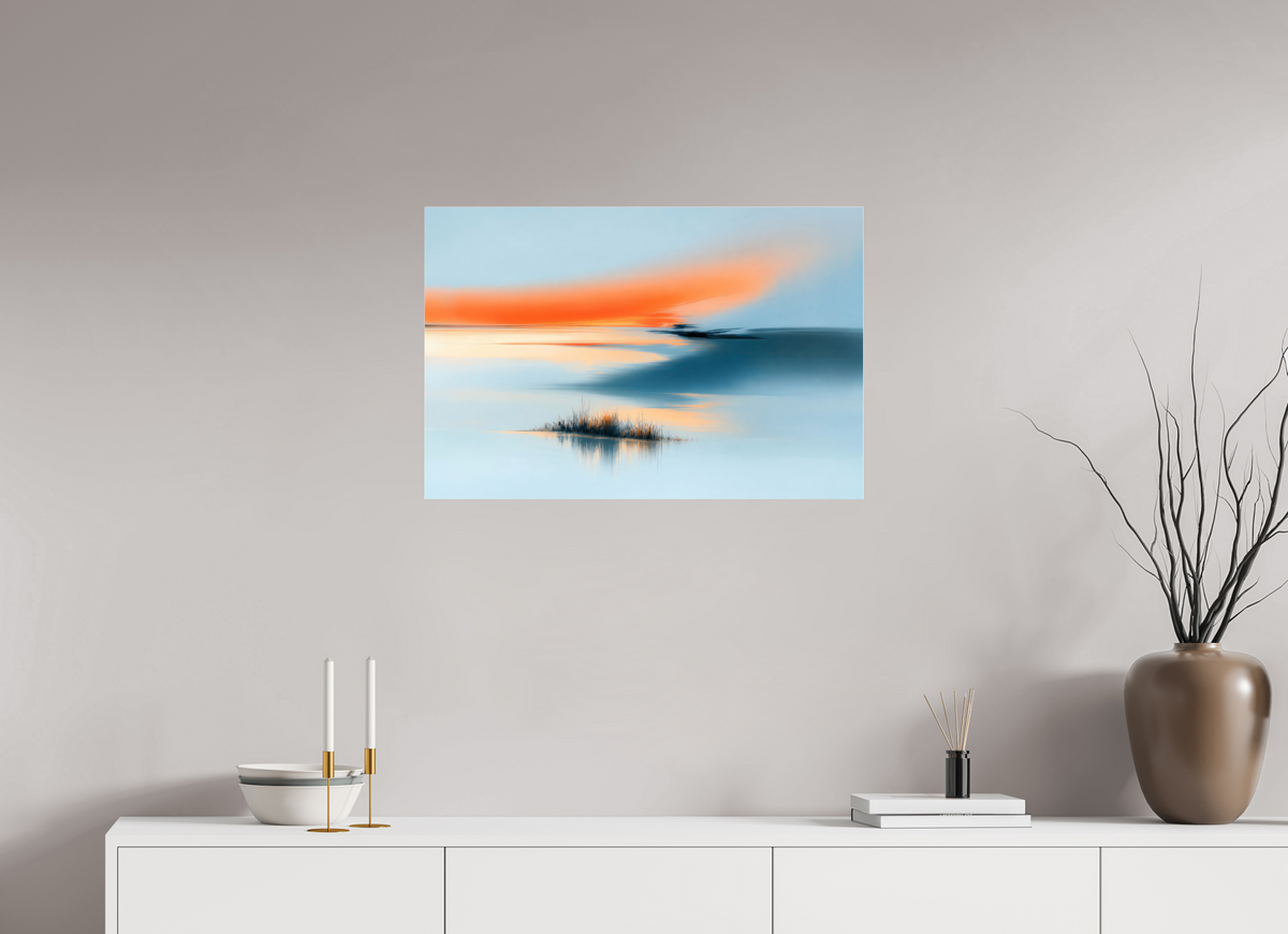 75 x 50 cm, Acrylglas glänzend standard Am Rand des Lichts