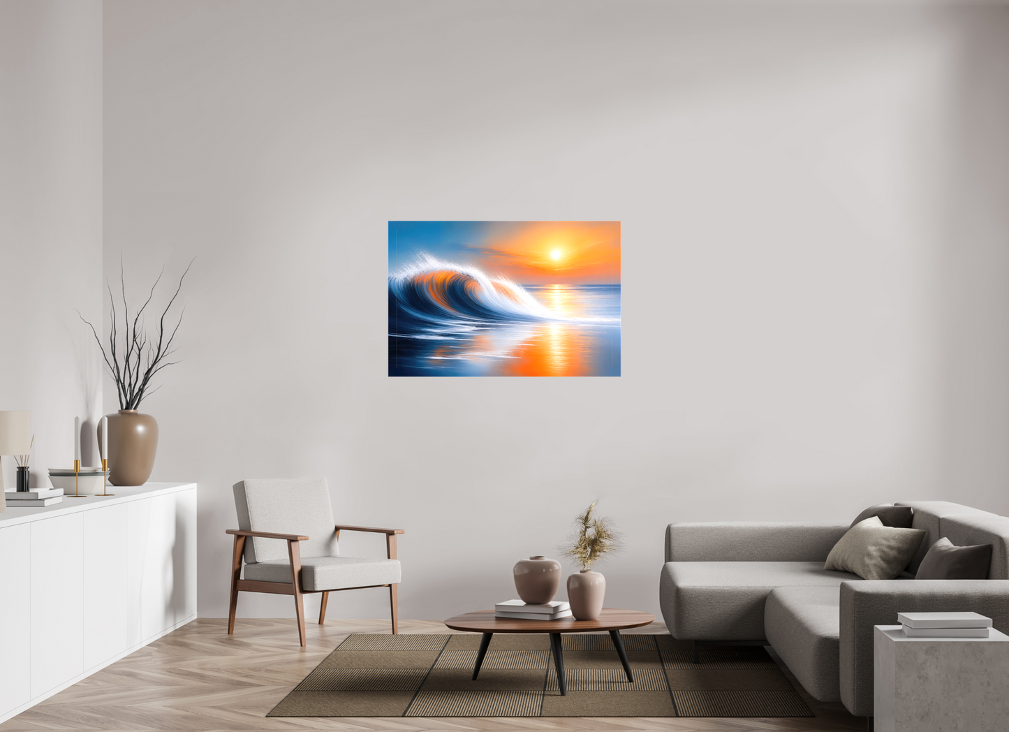 120 x 80 cm, Leinwand glänzend Tragendes Licht