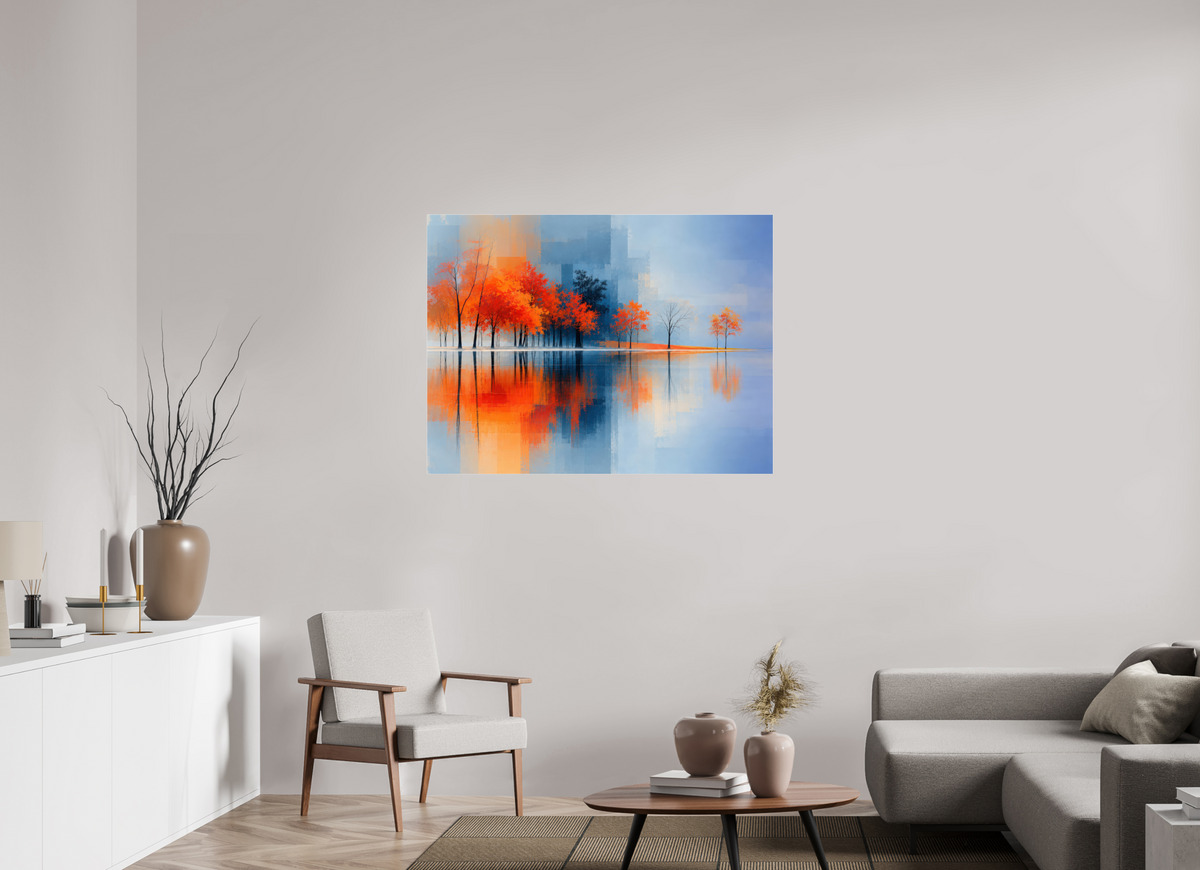 120 x 90 cm, Acrylglas glänzend standard Uferglut
