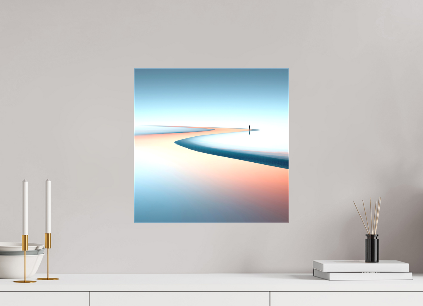 40 x 40 cm, Leinwand glänzend Am Rand der Unendlichkeit