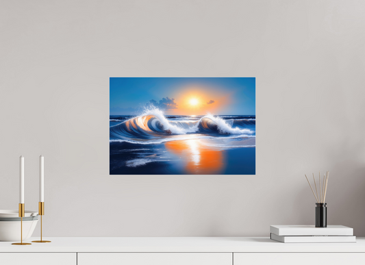 45 x 30 cm, Acrylglas glänzend standard Brandung im Licht—Wandkunst, Fine Art Print, Leinwand, Acryldruck, Alu-Dibond